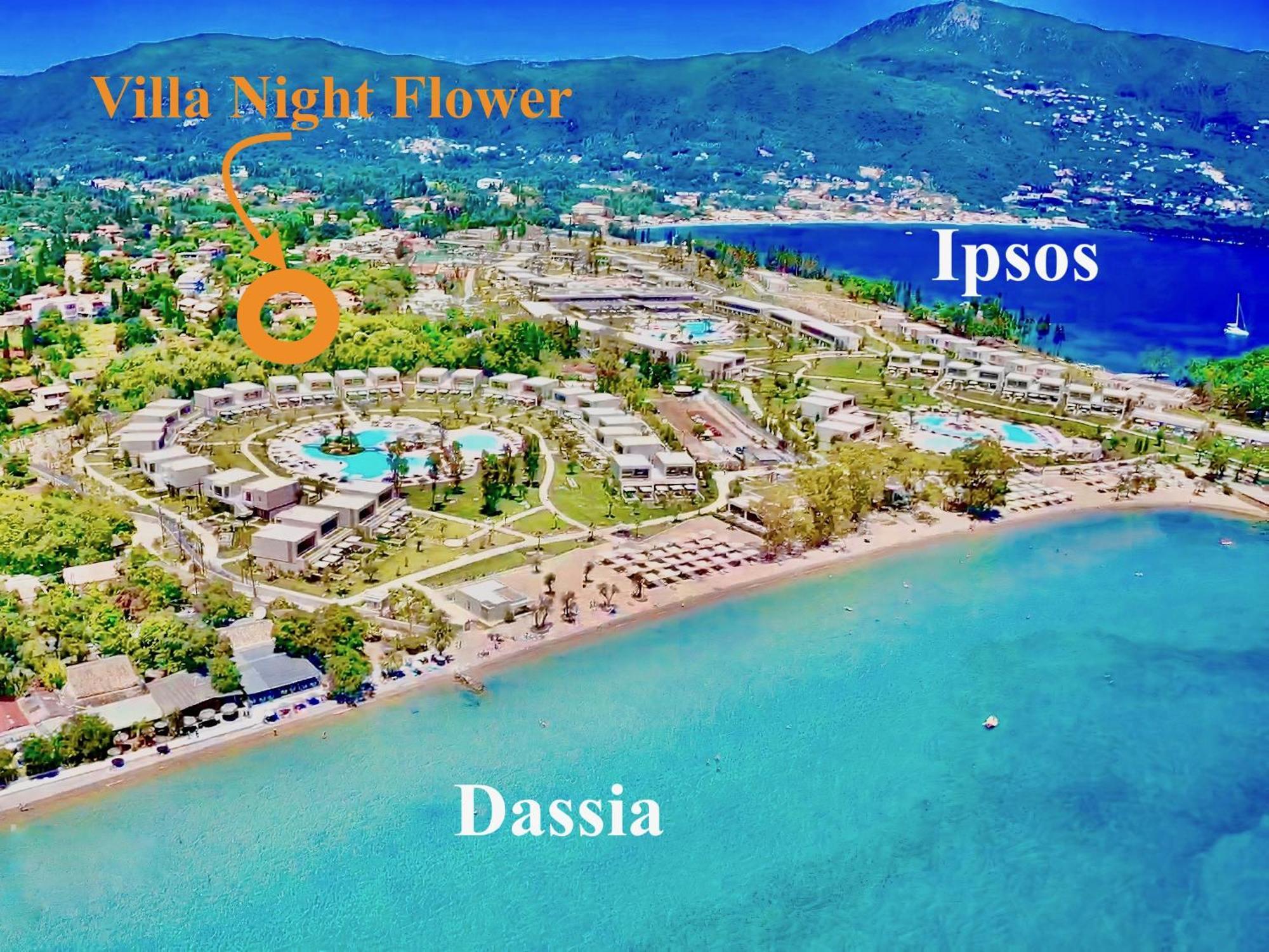 Beach Villa Night Flower With Private Pool By Dadovillas Dassiá Exteriér fotografie